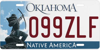 OK license plate 099ZLF