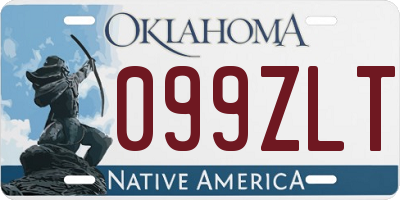 OK license plate 099ZLT