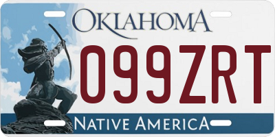 OK license plate 099ZRT