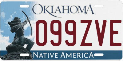 OK license plate 099ZVE