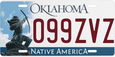OK license plate 099ZVZ