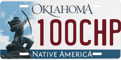 OK license plate 100CHP
