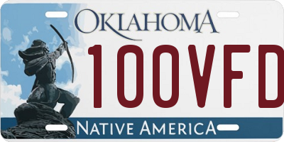 OK license plate 100VFD
