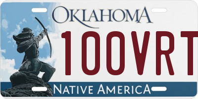 OK license plate 100VRT