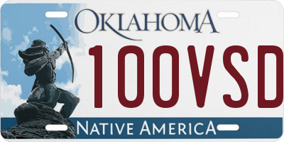 OK license plate 100VSD
