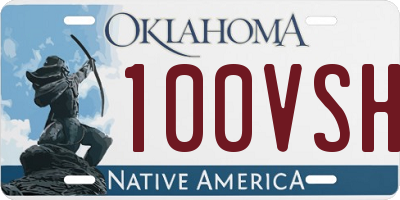 OK license plate 100VSH