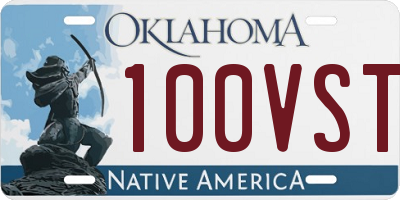 OK license plate 100VST