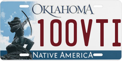 OK license plate 100VTI