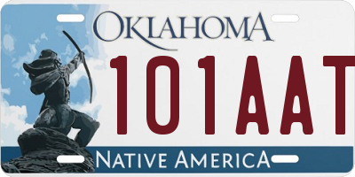 OK license plate 101AAT