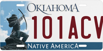 OK license plate 101ACV