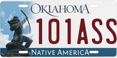 OK license plate 101ASS