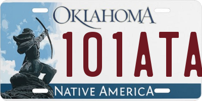 OK license plate 101ATA