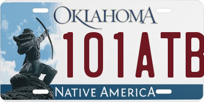 OK license plate 101ATB