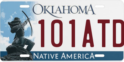 OK license plate 101ATD