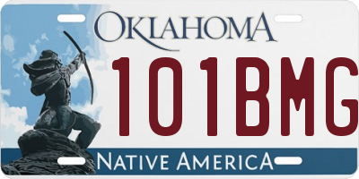 OK license plate 101BMG