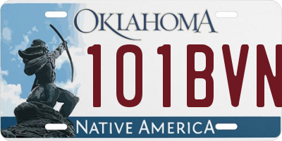 OK license plate 101BVN