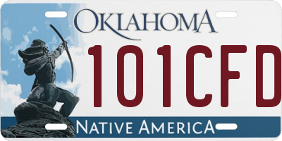OK license plate 101CFD