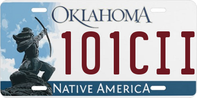 OK license plate 101CII
