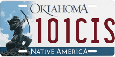 OK license plate 101CIS