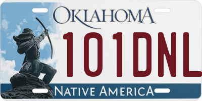 OK license plate 101DNL
