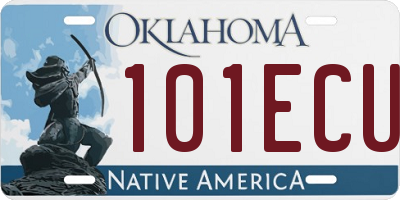 OK license plate 101ECU