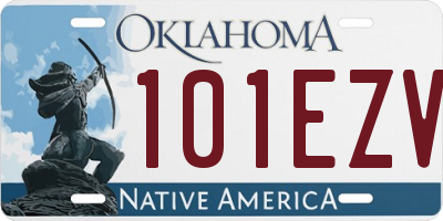 OK license plate 101EZV
