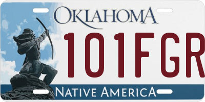 OK license plate 101FGR