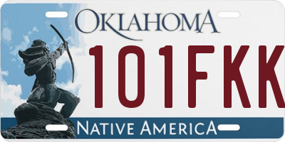 OK license plate 101FKK