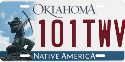 OK license plate 101TWV