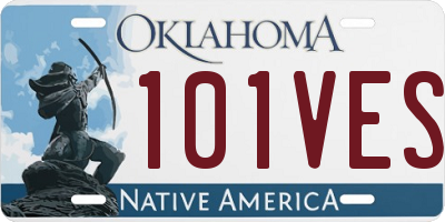OK license plate 101VES
