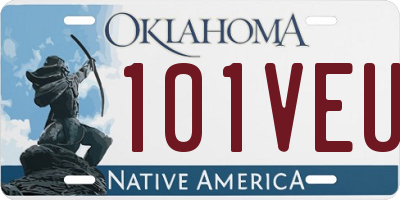 OK license plate 101VEU