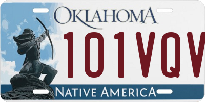 OK license plate 101VQV