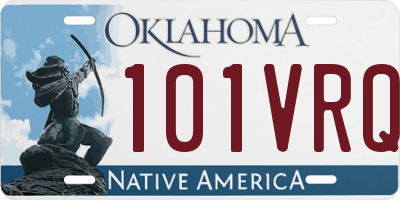 OK license plate 101VRQ
