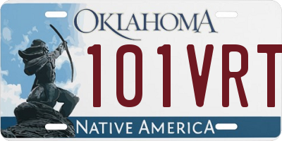 OK license plate 101VRT