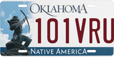 OK license plate 101VRU