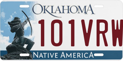 OK license plate 101VRW