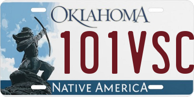 OK license plate 101VSC