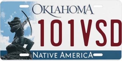 OK license plate 101VSD