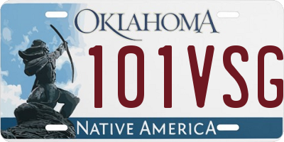 OK license plate 101VSG