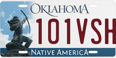 OK license plate 101VSH