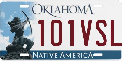 OK license plate 101VSL