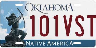 OK license plate 101VST