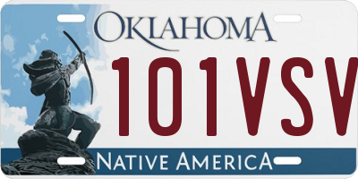 OK license plate 101VSV