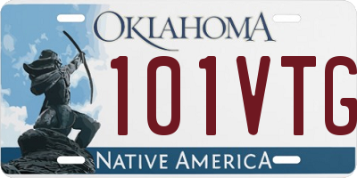 OK license plate 101VTG