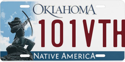 OK license plate 101VTH