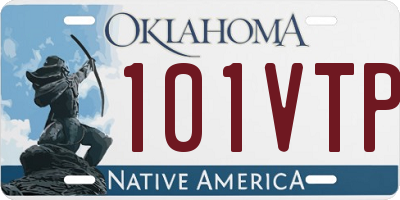 OK license plate 101VTP