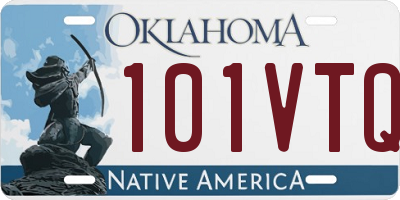OK license plate 101VTQ