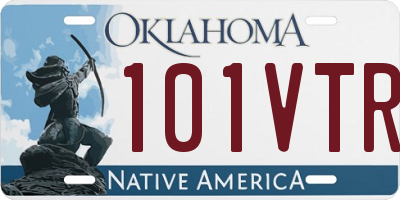 OK license plate 101VTR