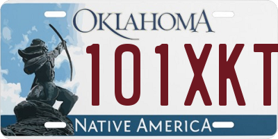 OK license plate 101XKT