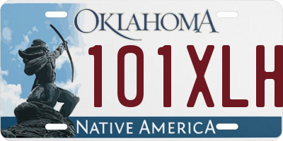 OK license plate 101XLH